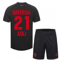 Bayer Leverkusen Amine Adli #21 Replica Home Minikit 2023-24 Short Sleeve (+ pants)